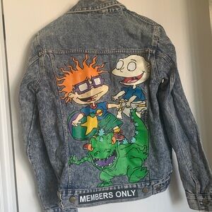 Members Only x Nickelodeon Blue Denim Jacket